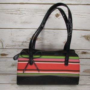 Striped Structured Handbag 